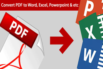 convert PDF to excel or csv