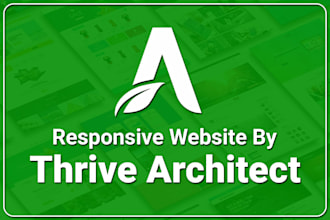 design responsive website with thrive architect and thrive theme builder