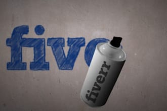 do speed graffiti paint video of your logo
