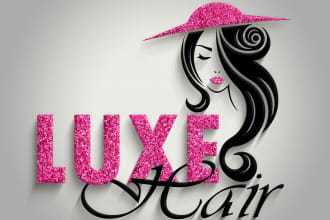design hair salon, hair extensions and boutique logo