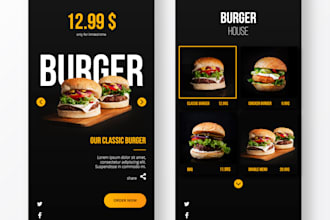 design a simple restaurant unique menu