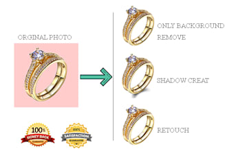 background removal and retouch photo