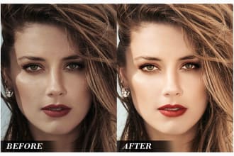 professionally retouch skin and enhance beauty in photoshop