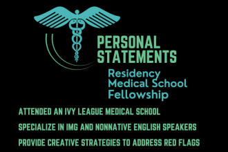 edit your medical school or residency personal statement