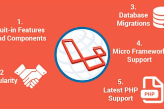 create laravel web application