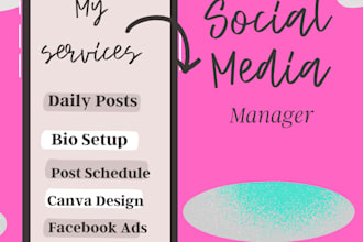 be your social media manager and social media VA