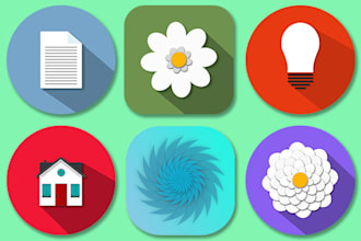 design app icon, feature graphic, screenshots for your app