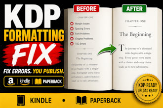 fix KDP formatting errors, rejection and upload issues