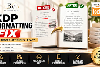 fix KDP paperback formatting errors and prepare your book for upload