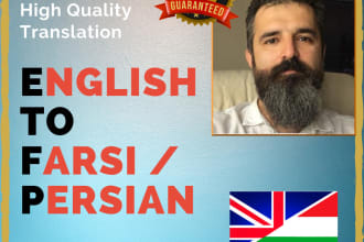 do a perfect english to persian farsi translation