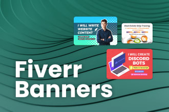 design your fiverr banner or gig image thumbnail