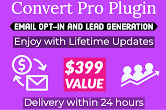install convert pro plugin with lifetime updates