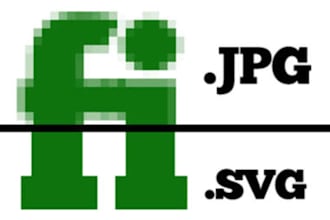 vectorize up to 3 logos or photos