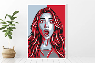 draw amazing hope art portrait