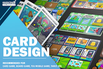 make high quality illustrations for card game