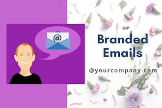 create and host unlimited company email accounts for 1 yr
