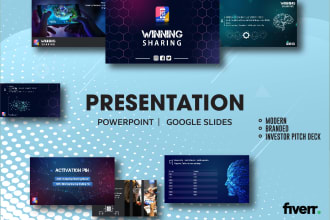 deliver branded and modern powerpoint presentation