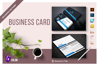 provide a modern elegant business card