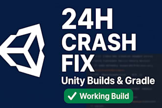 fix unity game bugs, crashes, and build errors fast