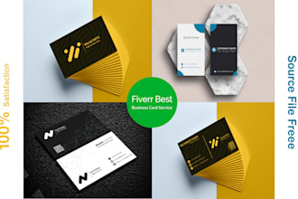 do unique  business card design in very fast
