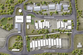 draw site plan and render with in details