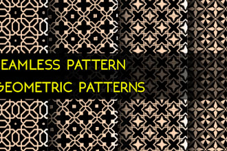 do seamless pattern design or geometric patterns