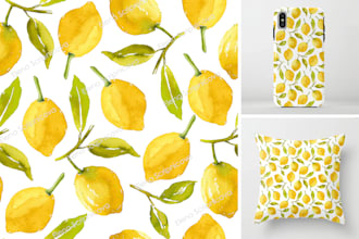 draw watercolor seamless pattern