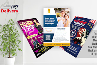design flyer, dl flyer, poster, sales sheet, sell sheet, rack card