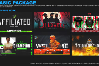 create graphics for esports organisations