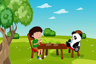 do kids story ebook illustration