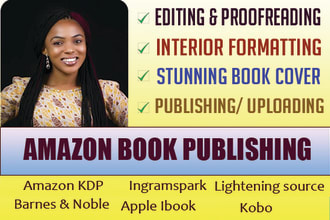 prepare and publish book on amazon KDP ingramspark and lulu