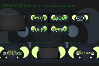 design twitch overlay, screens and panels