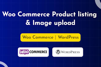 do woocommerce product listing, product upload
