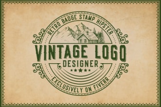 design retro vintage hipster badge stamp logo