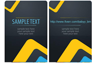 design your nice business card, visiting card as a professional only