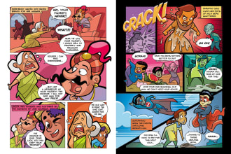create delightful cartoony comic pages