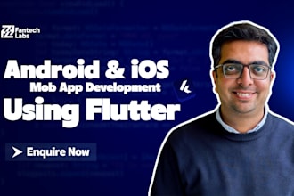 do mobile app development in flutter for ios and android