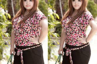 slim down or stylize your body in a picture