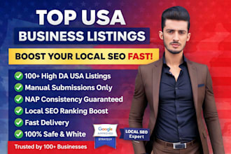 do 200 USA local citations for local business SEO