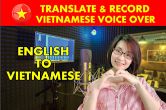 translate and record vietnamese voice over