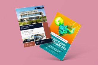 design your flyer leaflet or poster