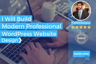 build clean and responsive modern wordpress website design