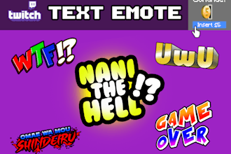 make awesome twitch text emoticon emote