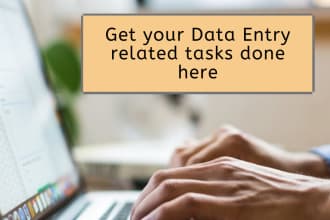 do your data entry tasks and formatting tasks