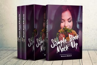 create amazing 3d book cover 30 mockup  in different styles