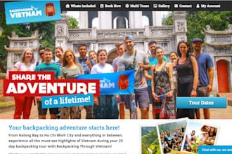 create homepage, landing page design for your web page