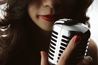 record a warm female voice over and narration