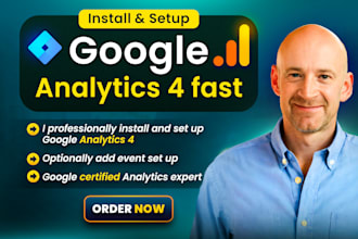 install and setup google analytics 4 fast