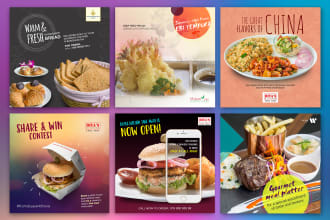 design food promo post for social media facebook instagram