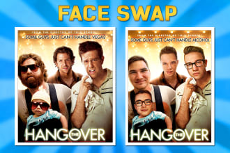 do face swap or head swap with photoshop